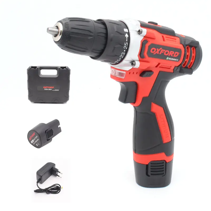 12V Cordless Drill And Screwdriver Kit – 1350 Rpm, 1.5Ah Battery – Osd-2001 1