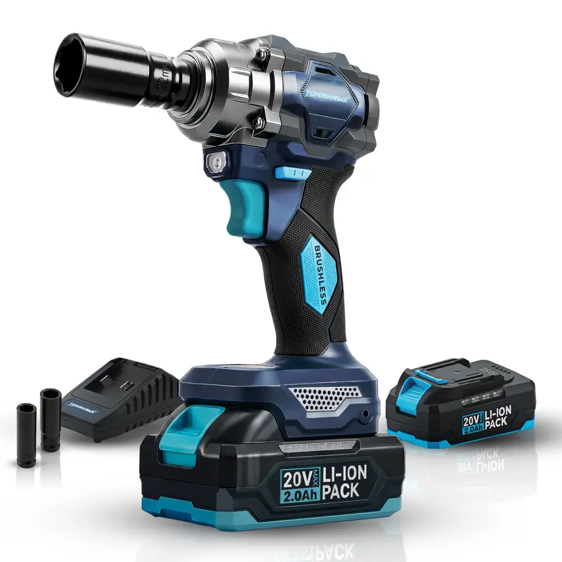 20V Cordless Impact Wrench – Brushless Motor, 3.0Ah Battery, High-Torque Performance, Piw-3999 1