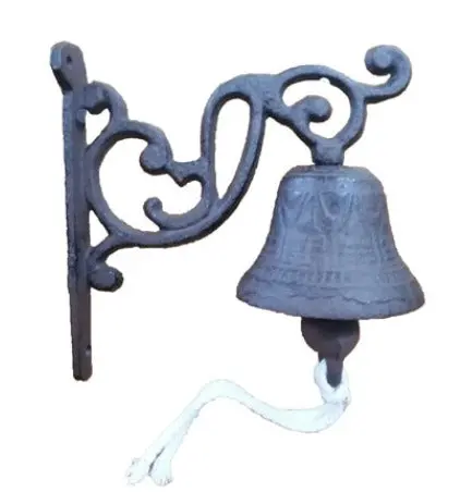 3-Inch Vintage-Style Antique-Finish Door Bell – Classic Entryway Accent 1