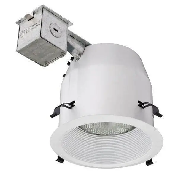 5-Inch Matte White Recessed Baffle Trim Lighting Kit – Adjustable Downlight (Damaged Box) 1