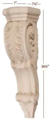 Acanthus Bar Corbel – Versatile Decorative Support 1