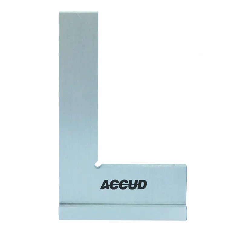 Accud Grade 0 Flat-Edge Square – 90°, Wide Base, 75 × 50 Mm 1