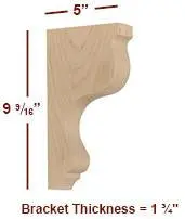 Bb-005-M Medium Providence Transitional Bar Support Bracket 1