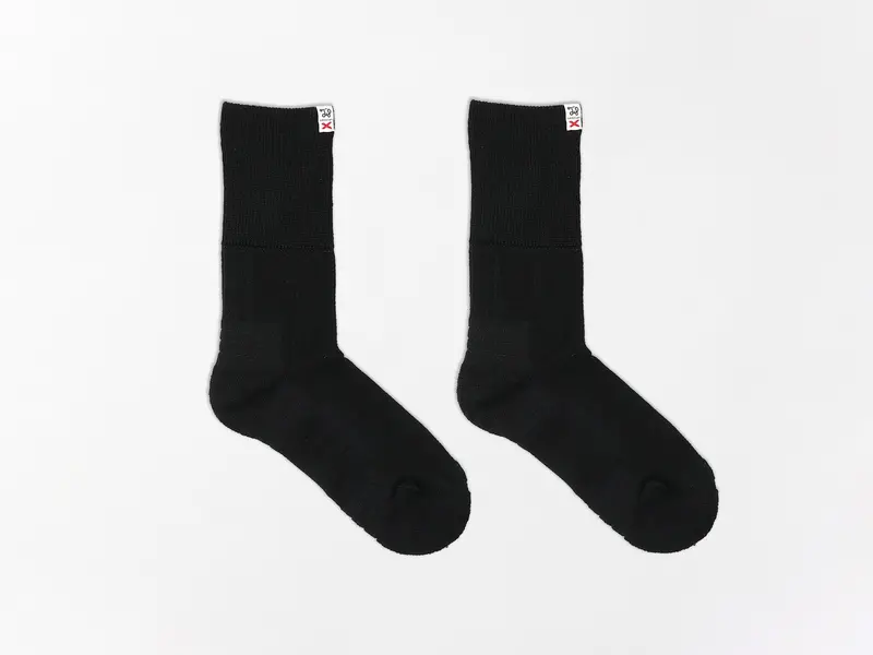 Black Astronaut-Themed Crew Socks – Space Program Collection 1