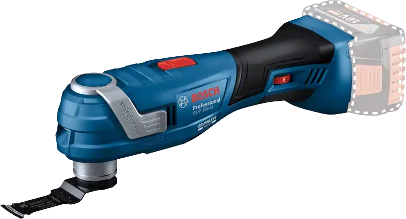 Bosch Professional Gop 185-Li Cordless Multi-Cutter 1
