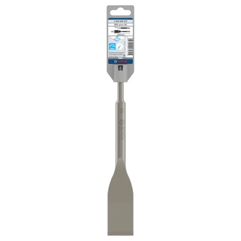 Bosch Sds-Plus Angled Tile Chisel – 260Mm Flat Tip, Blister Pack 1