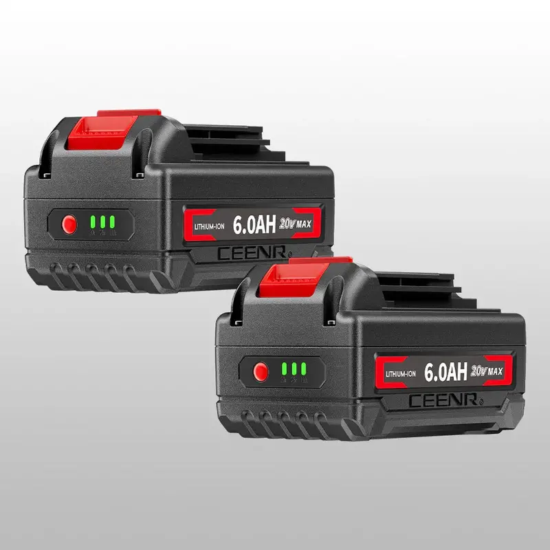 Ceenr 6.0Ah Black & Decker 18V/20V Max Replacement Battery Pack – 2-Pack, Lbxr20 Compatible, Lg Inr18650Hg2 Cells 1