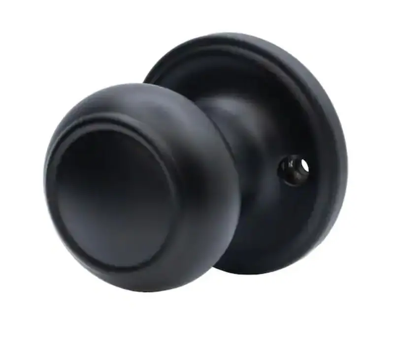 Copper Creek Colonial Black Dummy Door Knob – Decorative Non-Operational Hardware – Damaged Box 1