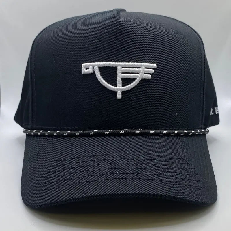 Cream & Sugar Station Snapback – Black Twill Rope 1