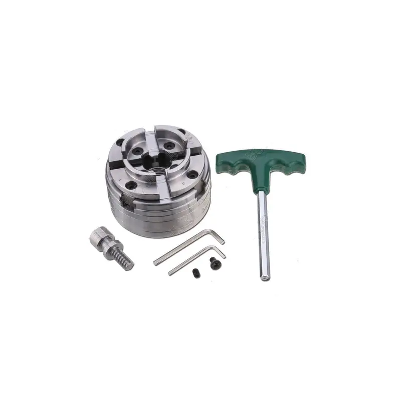 Creative Turning 3.5" 4-Jaw Keyed Chuck – M33 Direct Thread Mount For Lathes 1