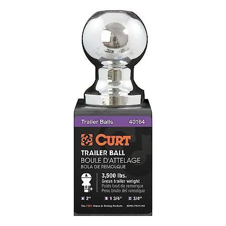 Curt 2" Trailer Ball – Heavy-Duty Towing Ball For Class Iii/Iv Hitches 1