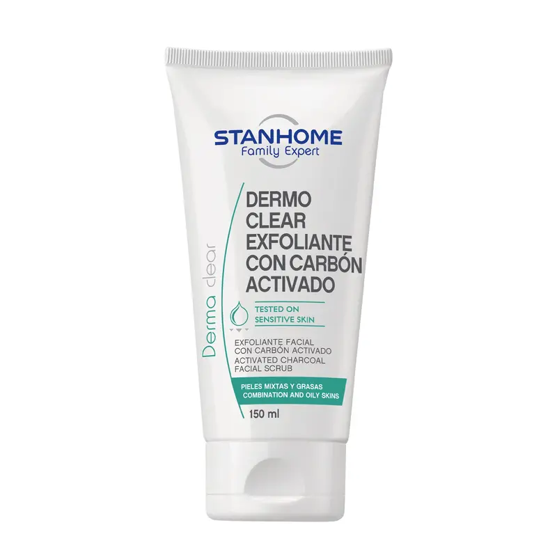 Dermo Clear Activated Charcoal Facial Scrub 150 Ml – Deep-Cleansing Exfoliator 1