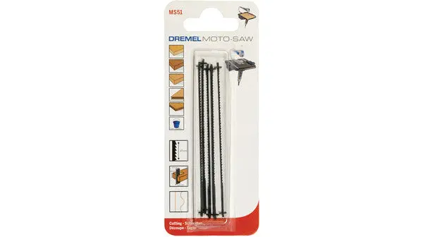 Dremel Wood Saw Blades – General-Purpose, For Moto-Saw, 5-Pack (Ms51) 1