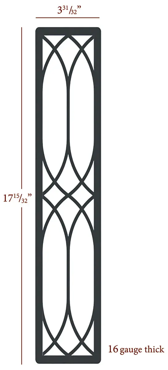 Fast-Snap Cathedral Arch Metal Inlay Accent 1