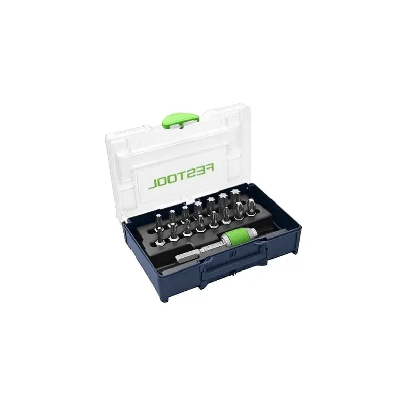 Festool Centrotec Bit Set — 16-Piece Sys3 Mini Systainer Kit 1