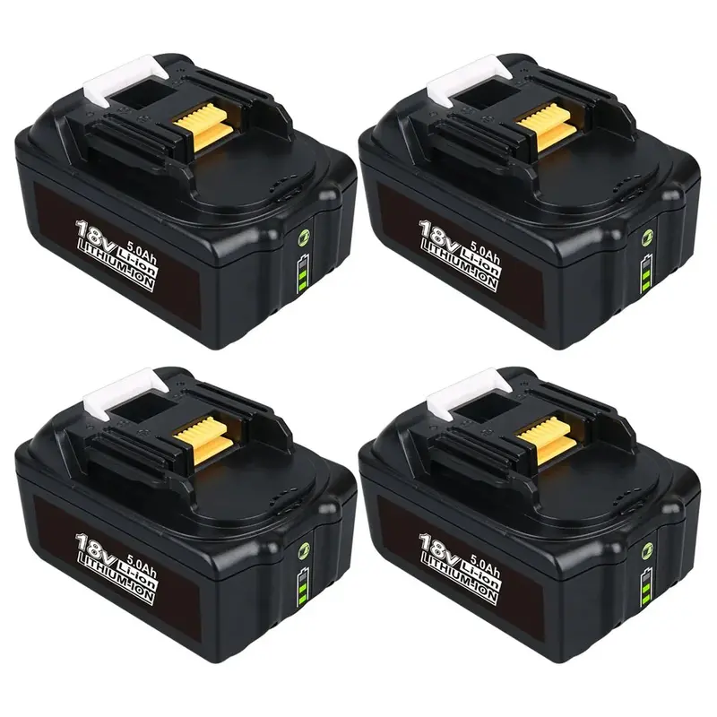 Makita 18V Bl1850B Replacement Battery – 5.0Ah Li-Ion With Led Indicator (4-Pack) 1