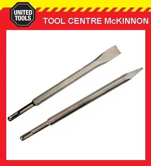 Makita 2-Piece Sds-Plus Rotary Hammer Bit Set – Includes Chisel And Bull Point Bits (250 Mm) 1