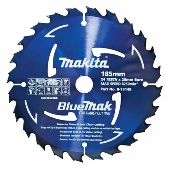 Makita Bluemak Tct Circular Saw Blade – 190 Mm, 40 Tooth, 20 Mm Arbor 1