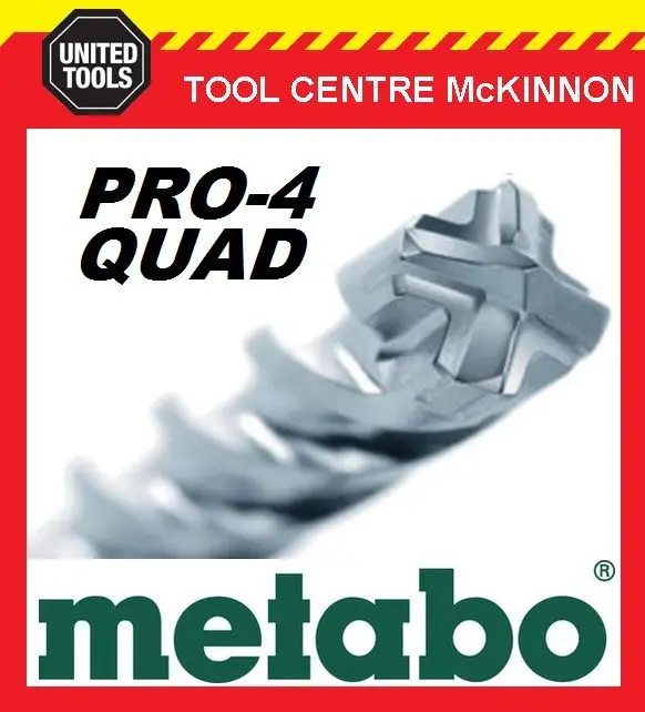Metabo Sds-Max Pro-4 Quad Hammer Drill Bit – 22 × 400 × 540 Mm, German-Made 1