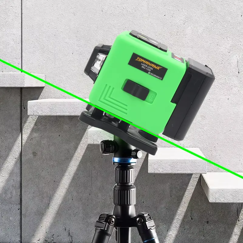 Mll-1200 4D Green Laser Level — 12-Line, 25M Range, Triple 360° Planes & Pulse Mode 1
