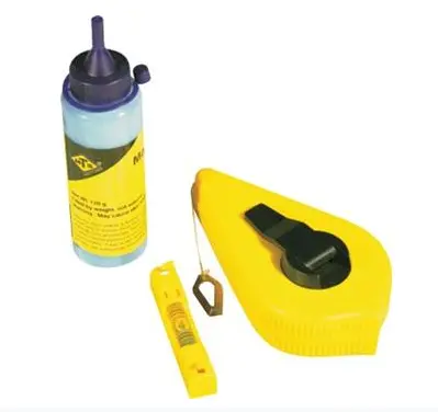 Mts 15-Meter Chalk Line With Plastic Housing, Blue Chalk & Integrated Level 1