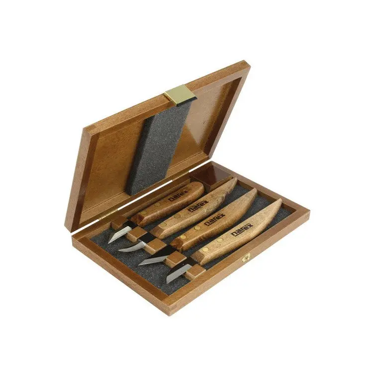 Narex Carving Knife Set – 4-Piece Professional Woodcarving Kit 1