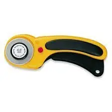 Olfa 45 Mm Rotary Cutter With Ergonomic Handle + 1 Refill Blade (Made In Japan) 1
