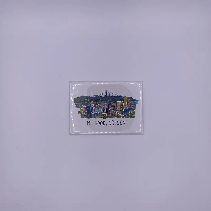 Pdx To Mt. Hood Travel Magnet 1