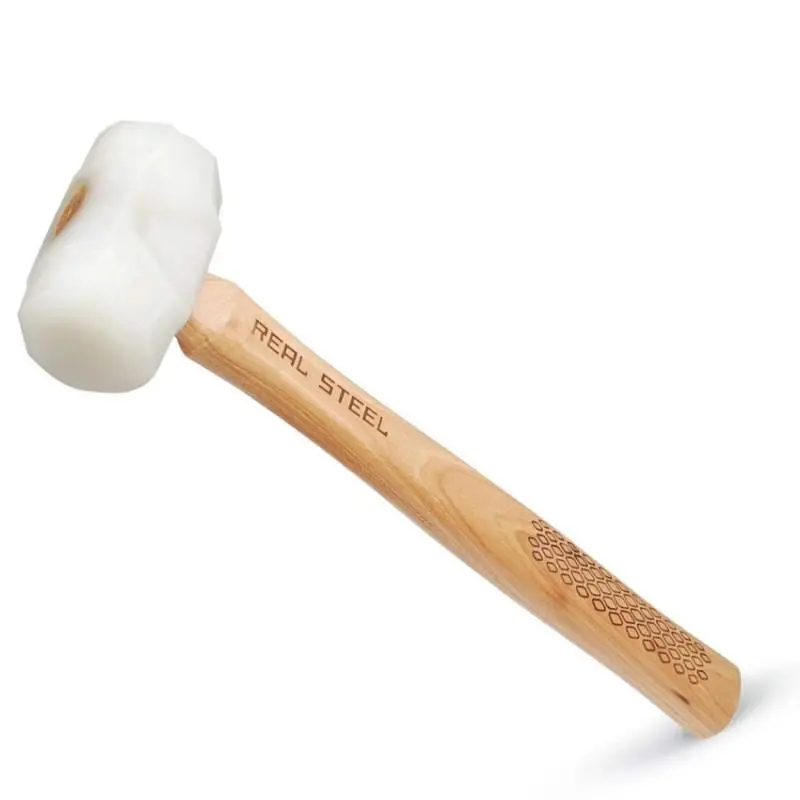 Real Steel 38Mm Urethane Mallet With Wooden Handle 1