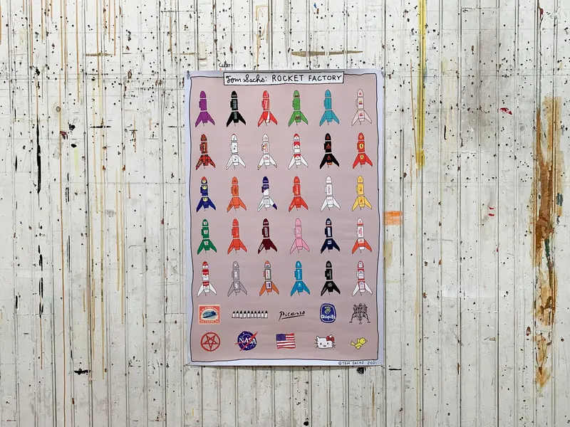 Rocket Factory Art Print Poster 1