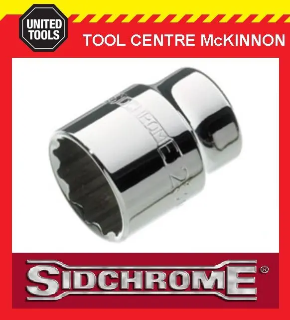 Sidchrome Torqueplus Standard Socket – 1/2" Drive, 12-Point, 7/16" Sae 1