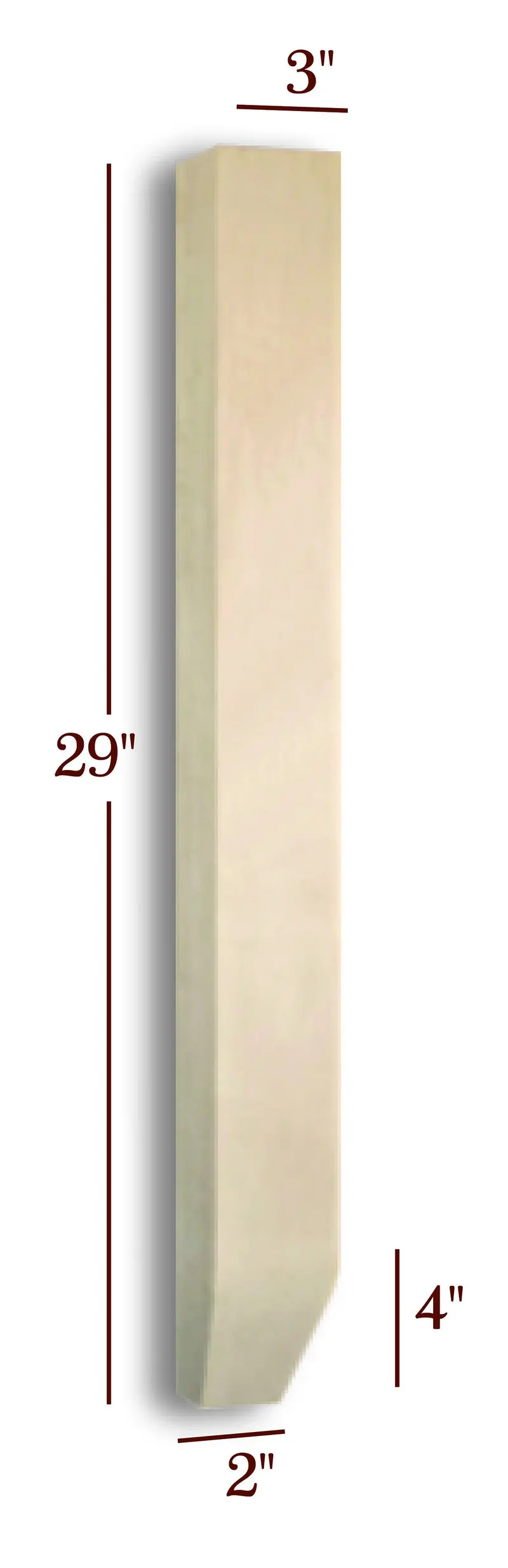 Small Shaker Tapered Farm Dining Table Leg 1