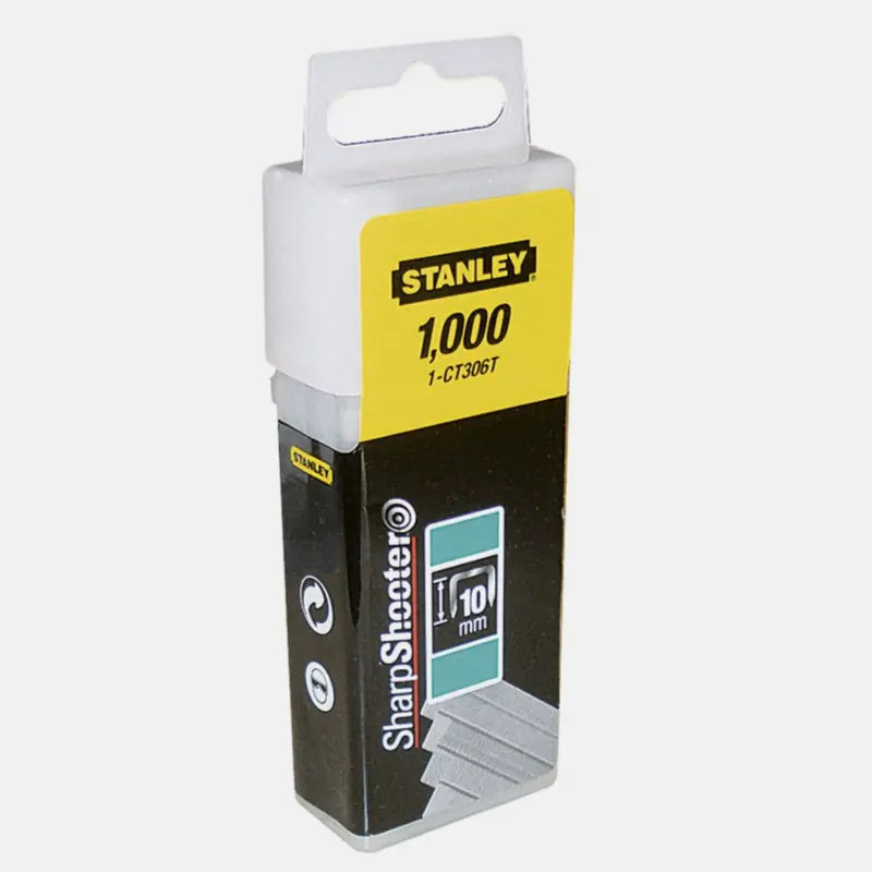 Stanley Flat Narrow Crown Staples – 10 Mm, 1000-Pack 1