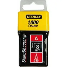 Stanley Light-Duty Staples, 8Mm Length, 1000-Pack 1