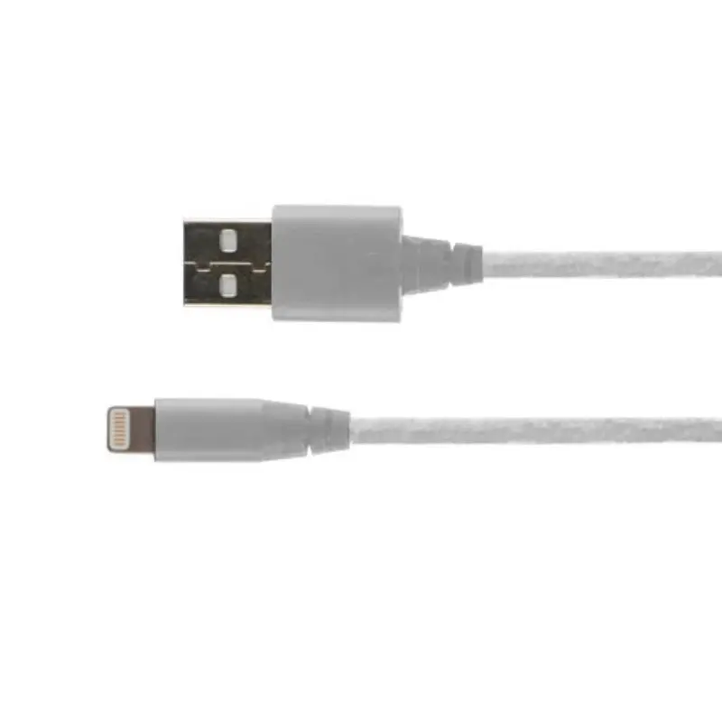 Tech And Go 6-Foot Braided Lightning Charging Cable – White – Damaged Box 1