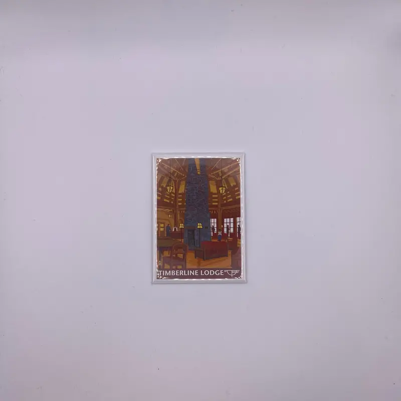 Timberline Lodge Lobby Souvenir Magnet 1