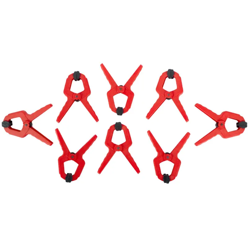 Tork Craft Nylon Spring Clamp Set – 25Mm Jaw Width (8-Piece) 1