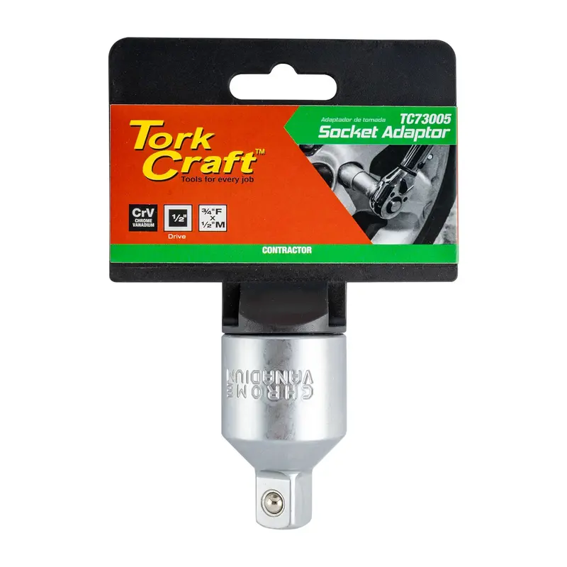Tork Craft Socket Adapter – 3/4" Female To 1/2" Male Hex Drive 1