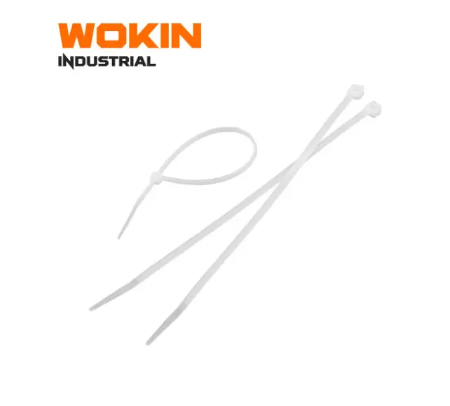 Wokin 100-Pack Natural Nylon Cable Ties – 3.6 Mm × 370 Mm 1