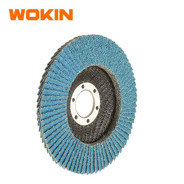 Wokin 4.5" Zirconia Oxide Flap Disc – 40 Grit, Fiber Backing 1