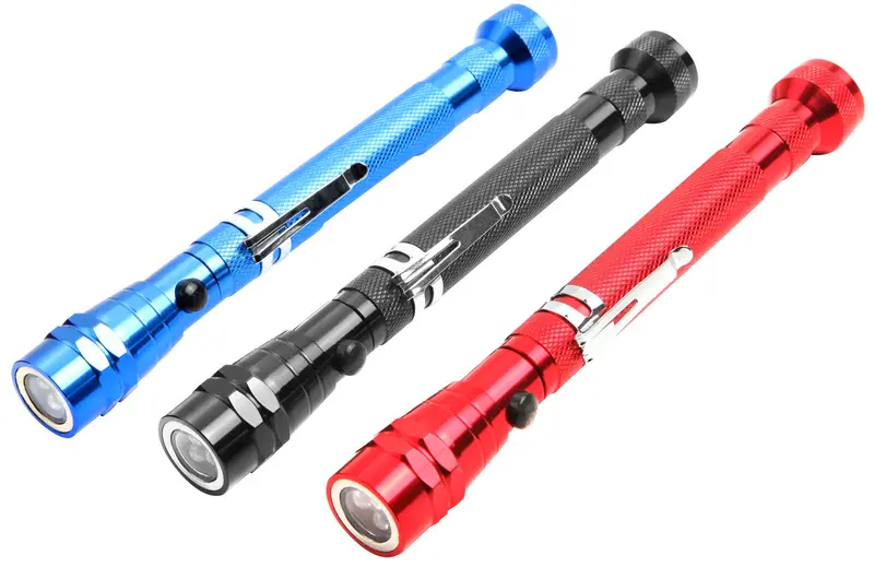 Wokin Telescoping Pickup Tool – 3-Led Magnetic Grabber In Assorted Colors 1